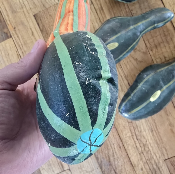 Vintage Silvestri Vegetable Canvas Cloth Hand Painted Stuffed Philippines Squash - Picture 11 of 15